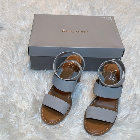 FRANCO SARTO DEAR BLOCK SANDAL in GREY/TAUPE - Picture 11 of 16